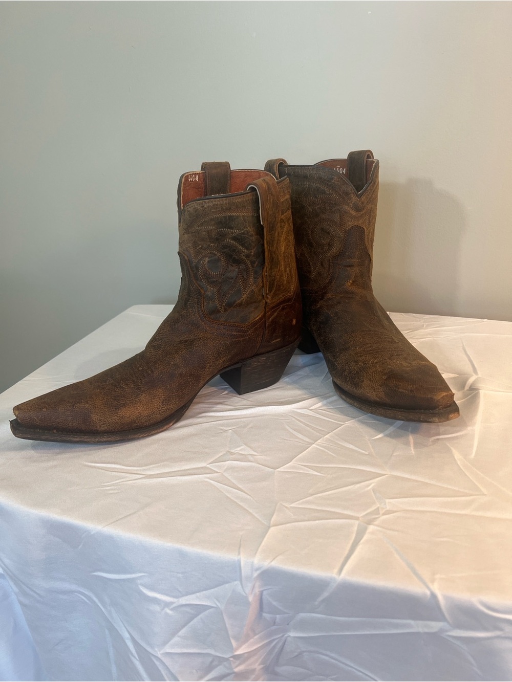 Dan Post Women’s Apache Goat Leather Western Cowboy Boots, Size 9